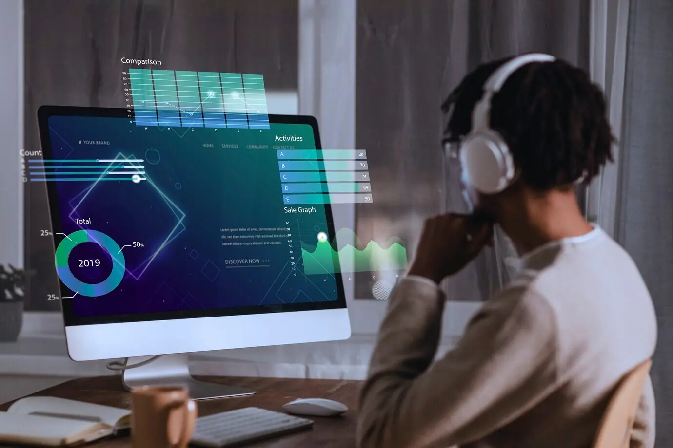 Отображение дизайна пользовательского опыта и интерфейса